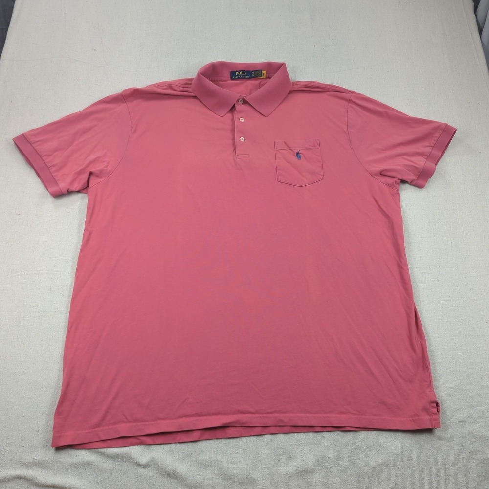 Polo Ralph Lauren Shirt Mens 3XLB Pink Office Causal Preppy